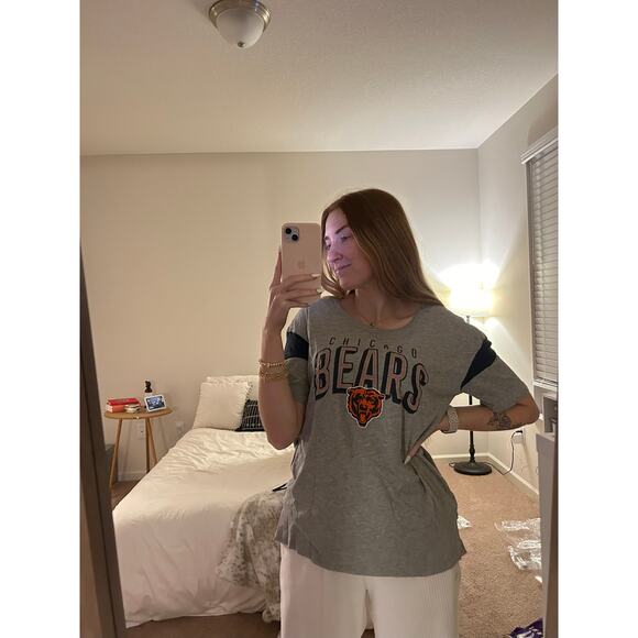Women's NFL Chicago Bears Gray Tee-Small - Picture 1 of 4